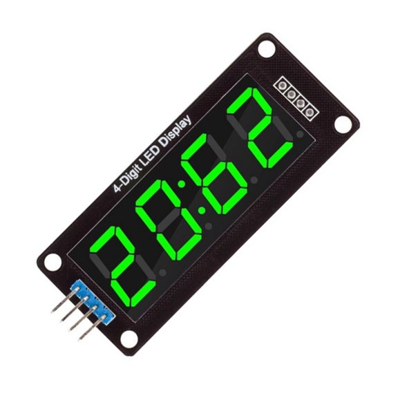 0.56" 4-Digit Seven-Segment LED Screen with SPI Interfaces, Anti-Interference Design for Microcontroller Timing Projects