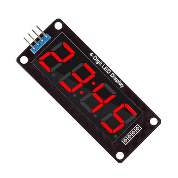 0.56" 4-Digit Seven-Segment LED Screen with SPI Interfaces, Anti-Interference Design for Microcontroller Timing Projects