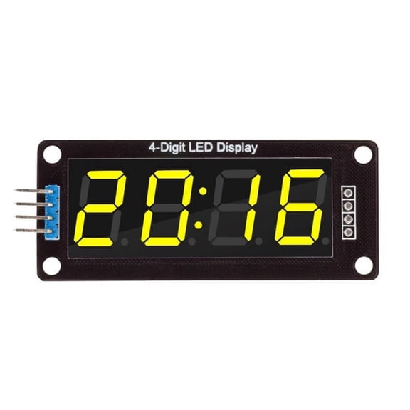 0.56" 4-Digit Seven-Segment LED Screen with SPI Interfaces, Anti-Interference Design for Microcontroller Timing Projects