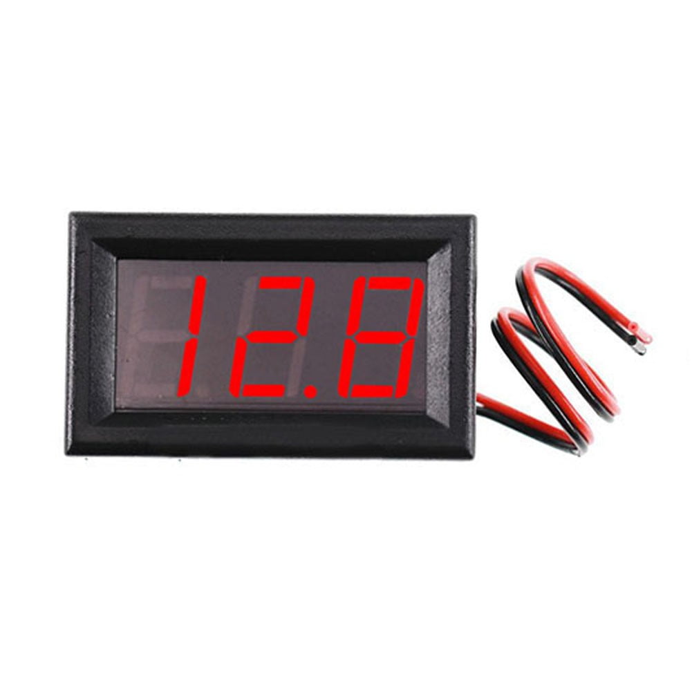 0.56 Inch LED Digital DC Voltage Meter for 5-120V with Reverse ...