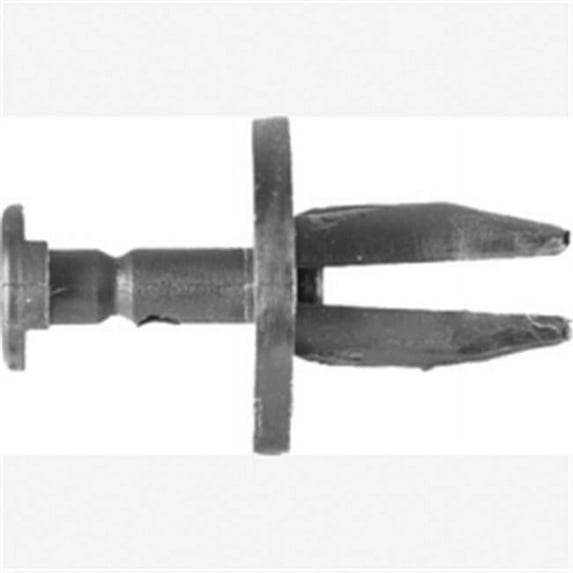 0.56 in. Stem, 0.65 in. Head Black Nylon Radiator & Windshield Bottle Retainer - 0.31 in. & 7.8 mm - 10 Piece