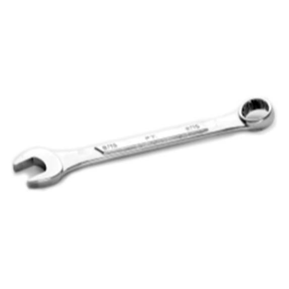 0.56 in. with 12 Point Box End, Raised Panel, 6.62 in. Long Chrome Combination Wrench