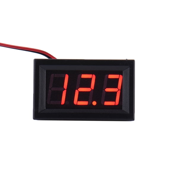 0.56inch Screen 2-Wire Mini Voltmeter LED Panel 3-Digital Display Voltage Meter