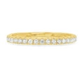 thumbnail image 1 of 0.57 ct Brilliant Round Cut Genuine Cultured Diamond VS1-VS2 J-K Solid Real 18K Yellow Gold Stackable Engagement Designer Art Deco Dainty Promise Wedding BW/ size 4.5, 1 of 6