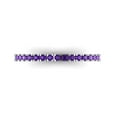 thumbnail image 1 of 0.57 ct Brilliant Round Cut Natural Amethyst 14k White Gold Stackable Band SZ 5.25, 1 of 6