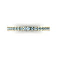 thumbnail image 1 of 0.57 ct Brilliant Round Cut Natural Aquamarine 14k Yellow Gold Stackable Band SZ 8, 1 of 6