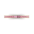 thumbnail image 1 of 0.57 ct Brilliant Round Cut Simulated Pink Diamond 14k Yellow Gold Stackable Band SZ 4, 1 of 6