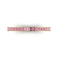 thumbnail image 1 of 0.57 ct Brilliant Round Cut Simulated Pink Diamond 18K Yellow Gold Stackable Band SZ 4.5, 1 of 6