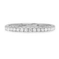 thumbnail image 1 of 0.57 ct Brilliant Round Cut Synthetic White Sapphire 14k White Gold Stackable Band SZ 6.75, 1 of 5