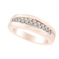 thumbnail image 1 of AFFY 0.58 Carat Marquise Shape White Natural Diamond Wedding Engagement Band Ring 18K Solid Rose Gold Ring Size-5.5, 1 of 1