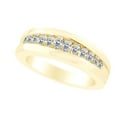 thumbnail image 1 of AFFY 0.58 Carat Marquise Shape White Natural Diamond Wedding Engagement Band Ring 18K Solid Yellow Gold Ring Size-10, 1 of 1
