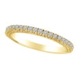 thumbnail image 1 of AFFY 0.58 Carat Round Shape White Natural Diamond Wedding Band Ring 18k Solid Yellow Gold Ring Size-8.5, 1 of 1