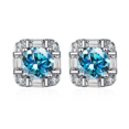 thumbnail image 1 of 0.5Ct*2Pcs D Color Moissanite Stud Earrings For Women Solid 925 Sterling Silver Jewelry Daily Wear, 1 of 1