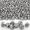 thumbnail image 1 of 0.5Inch Silver-plated Bells,Christmas Jingle Bells,Small Jingle Bells,Metal Cross Bells,DIY Crafts Jingle Bells for Wreath,120PCS Bulk Bells,for Festival Wedding Party Decoration, 1 of 7