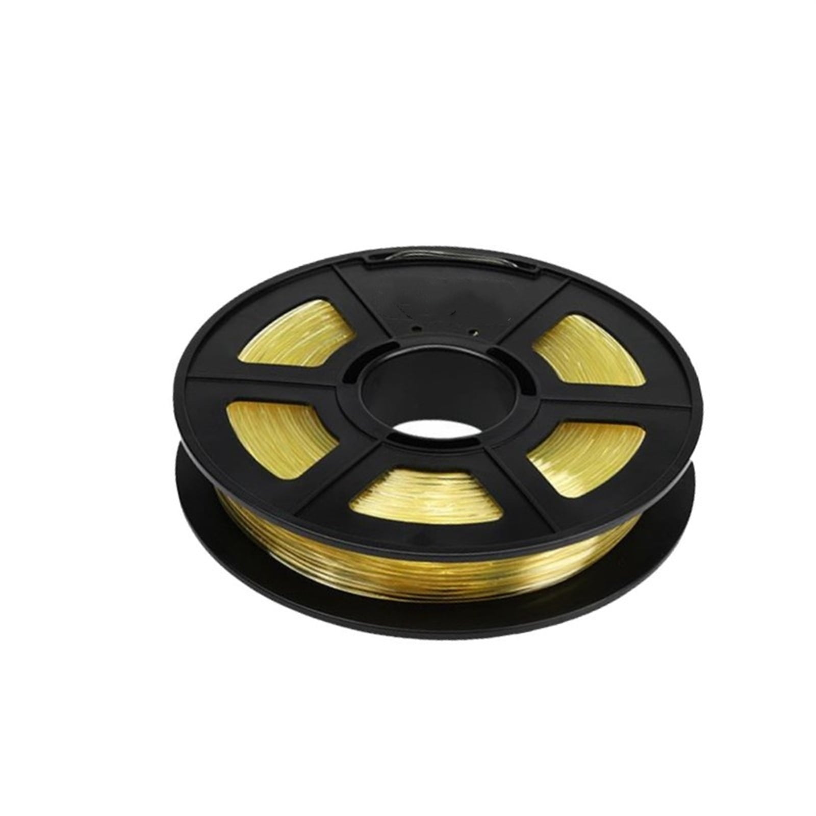 0.5KG Supported Filament, 1.75mm PVA Water-soluble Coil for 3D Printer & Pen, Transparent Solid Yellow Filament, Wide Compatibility