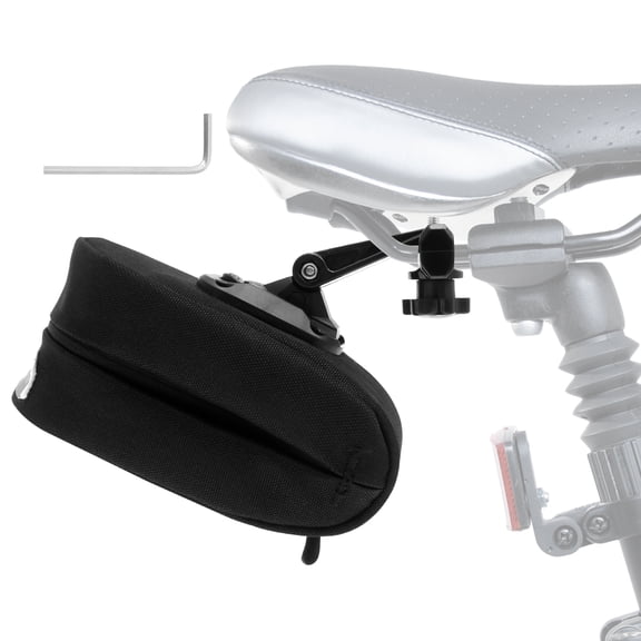 0.5L Bike Frame Bag Adjustable Bicycle Saddlebag Waterproof Quick Release Cycling Seat Pack Bag With Reflective Strip for Outdoor
