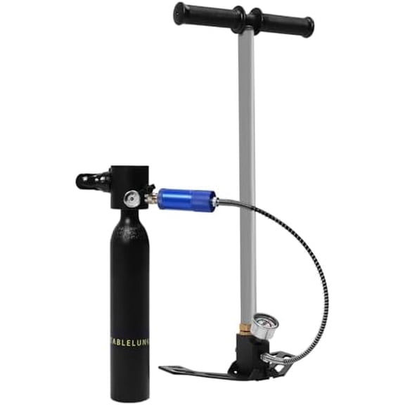 0.5L Mini Scuba Tank with Pump, Portable Diving Tank, 3000 PSI Max Pressure for Ship Cleaning, Emergency Insurance, Backup Gas Source, Reusable$$Sport & Recreation Other