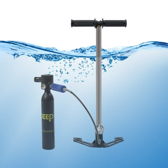 0.5L Portable Oxygen Tank with 4500psi Pump for Mini Scuba Diving