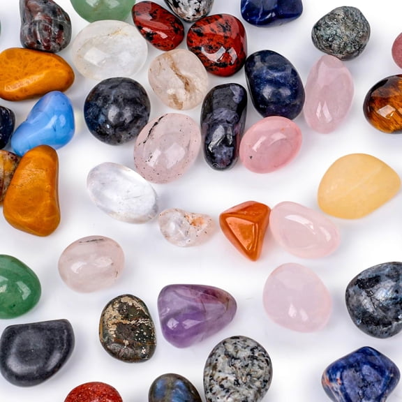 0.5LB Tumbled Natural Stone Assorted Polished Rock Gemstone Healing Chip