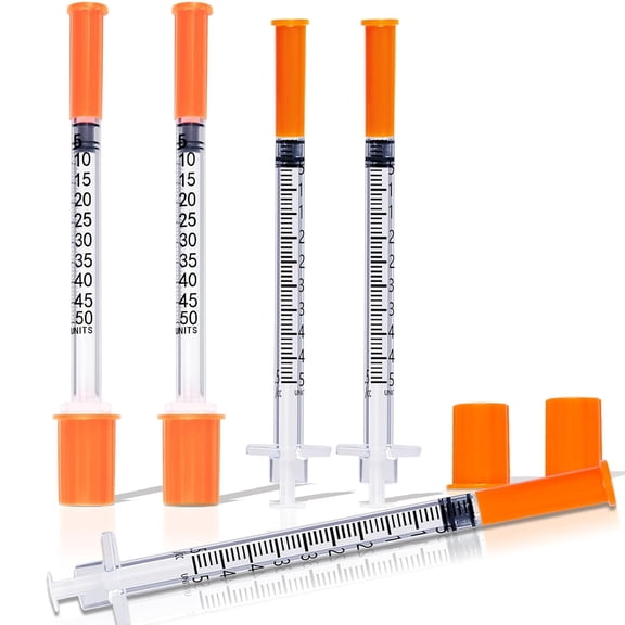 0.5ML Syringe, Lab Supplies Syringes 31G 5/16 Inch, Individually Wrapped, Pack of 100