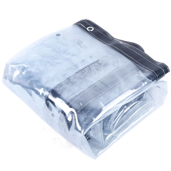 0.5MM Black Waterproof Commercial Grade PVC Clear Awning Canopy Patio Waterproof Commercial Grade 0.5mm PVC Clear Awning Canopy Patio Enclosure Black 0.5mm Commercial Grade PVC Clear Awning Canopy