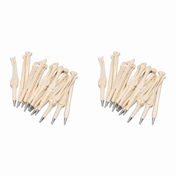0.5Mm Blue Ink Ballpoint Pen 100Pcs Realistic Bone Modeling Ballpoint Pen Stationery Student Prizes