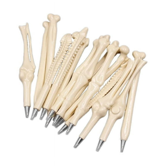 0.5Mm Blue Ink Ballpoint Pen 50Pcs Realistic Bone Modeling Ballpoint Pen Stationery Student Prizes