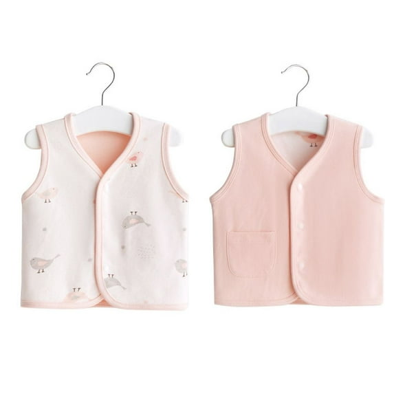 0-5T Baby Toddler Reversible Vest Warm Sleeveless Jacket Spring Winter Children Waistcoat