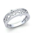 thumbnail image 1 of 0.5carat Round Cut Diamond Mens Fancy Zigzag Anniversary Wedding Band Solid 18K Rose, White or Yellow Gold H SI2, 1 of 3