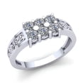 thumbnail image 1 of 0.5ctw Round Cut Diamond Mens Cluster Classic Anniversary Engagement Ring Solid 18K Rose, White or Yellow Gold F VS1, 1 of 3
