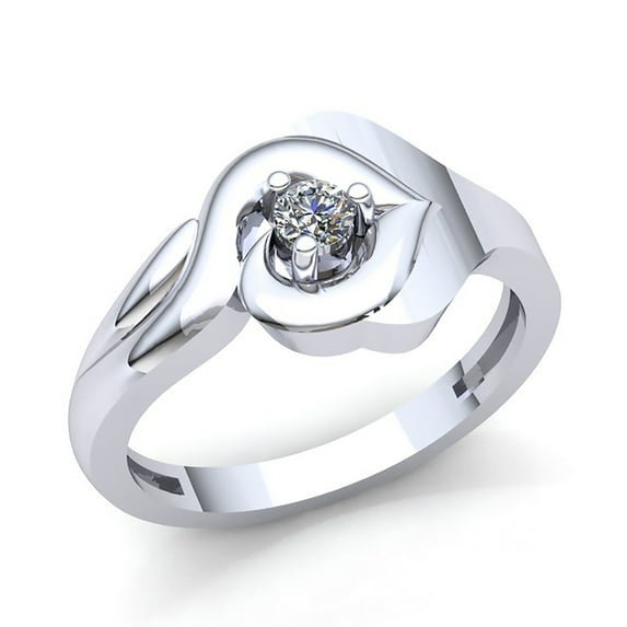 0.5ctw Round Not Enhanced Ladies Bridal Solitaire Anniversary Engagement Ring Solid 14K Rose, White or Yellow Gold IJ SI2