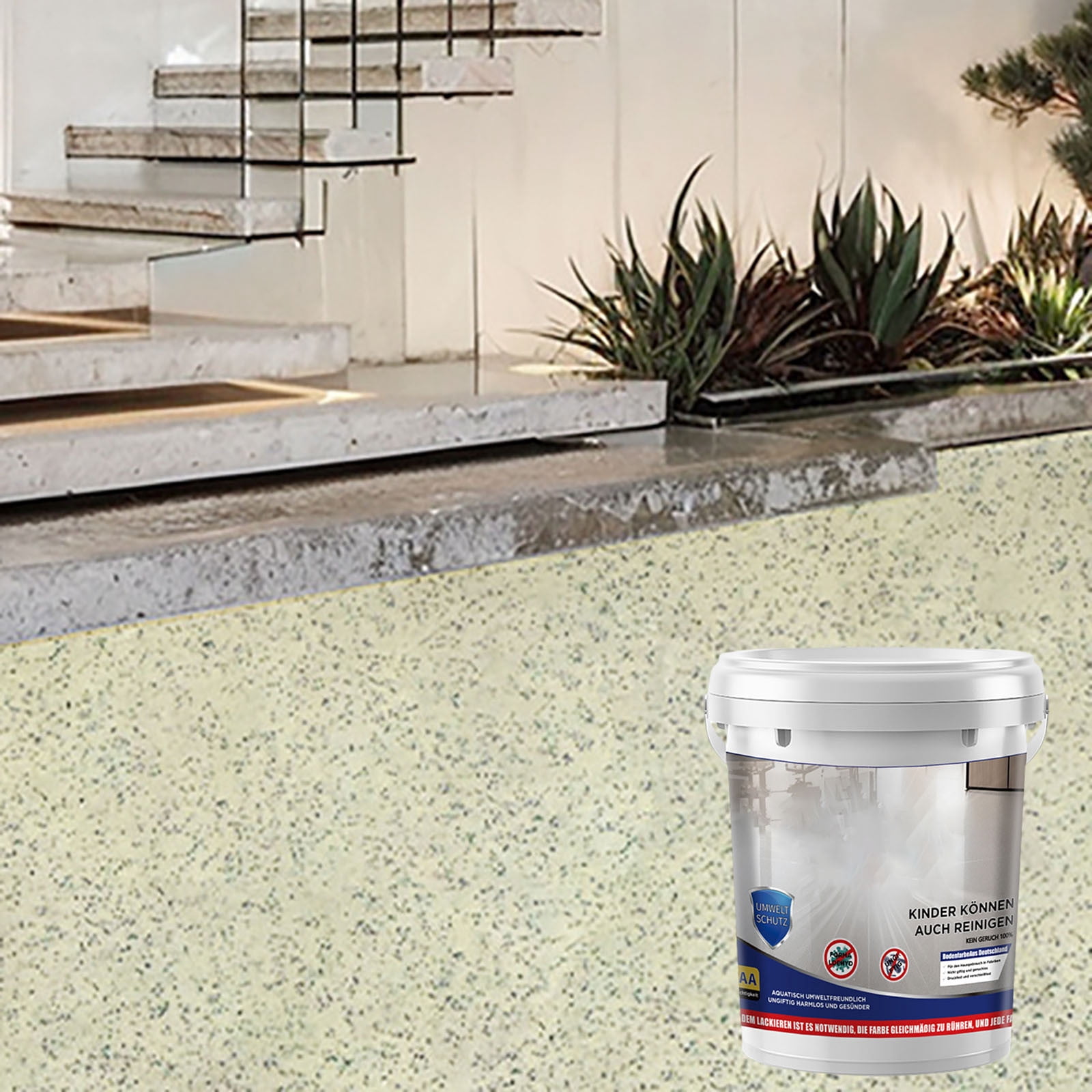 0.5kg/17oz High-Gloss Marble Effect Epoxy Floor Coating Epoxy Floor ...