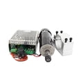 thumbnail image 1 of 0.5kw Clamps Air Cooled Air Cooled Dc Spindle Motor ER11 Chuck CNC 500W Spindle Motor + Power Supply Speed Governor ,more reliable, 1 of 6