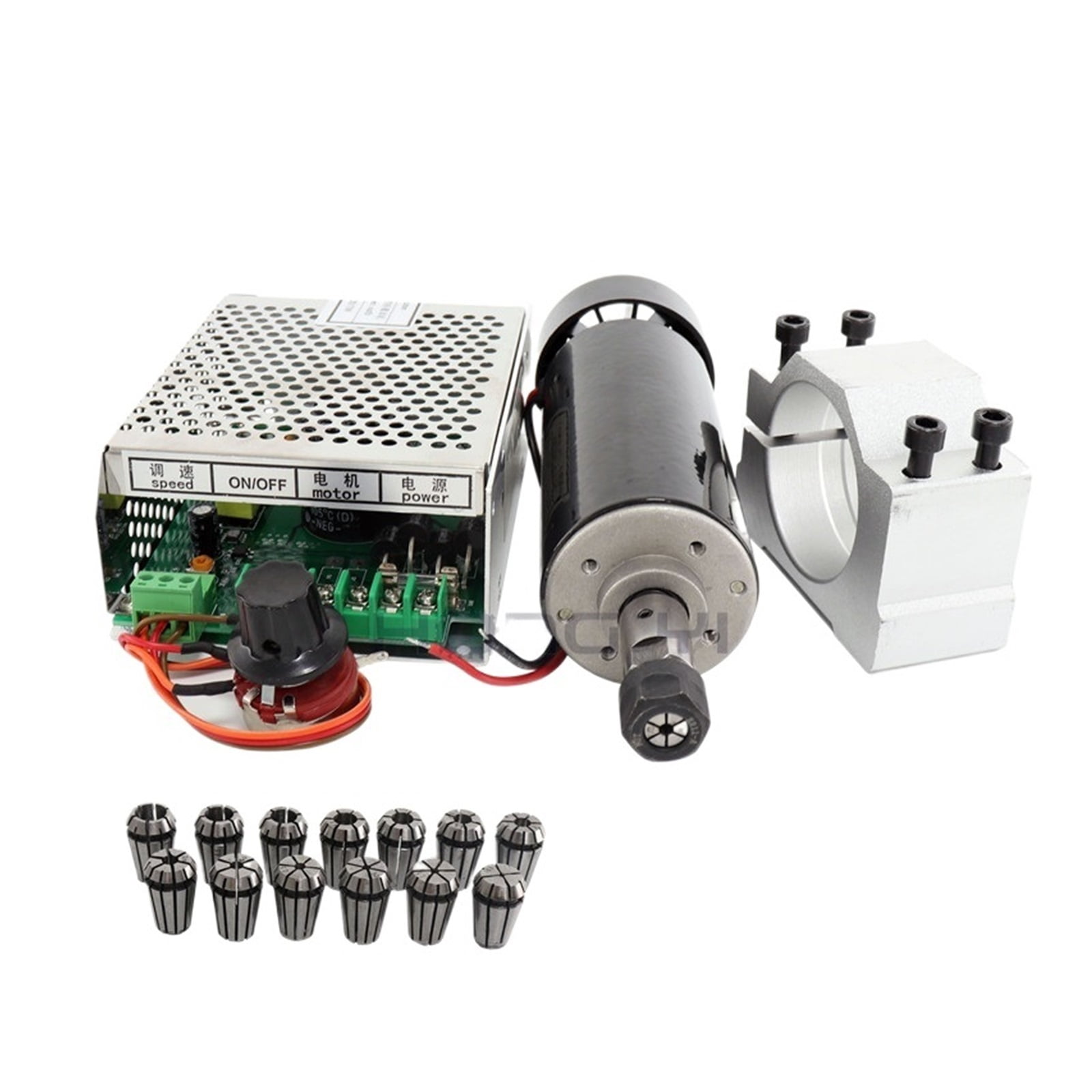 0.5kw Clamps Air Cooled Air Cooled Spindle+ ER11 Chuck CNC 500W Spindle ...