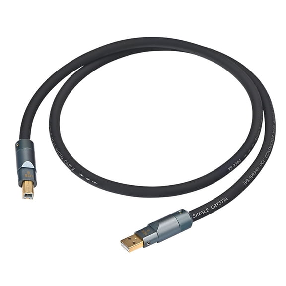 0.5m to 2m 6N Single Crystal Coppered USB A to USB B Cable High Resolution Transmission Stable Performances