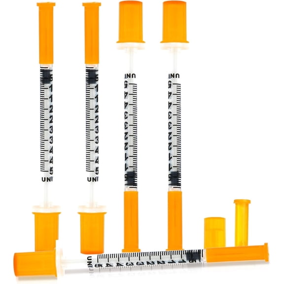 0.5ml 30G 5/16 Inch Scientists Lab Syringes, Individually Wrapped, 100-Pack, for Scientific Research, Refilling, or Dispensing