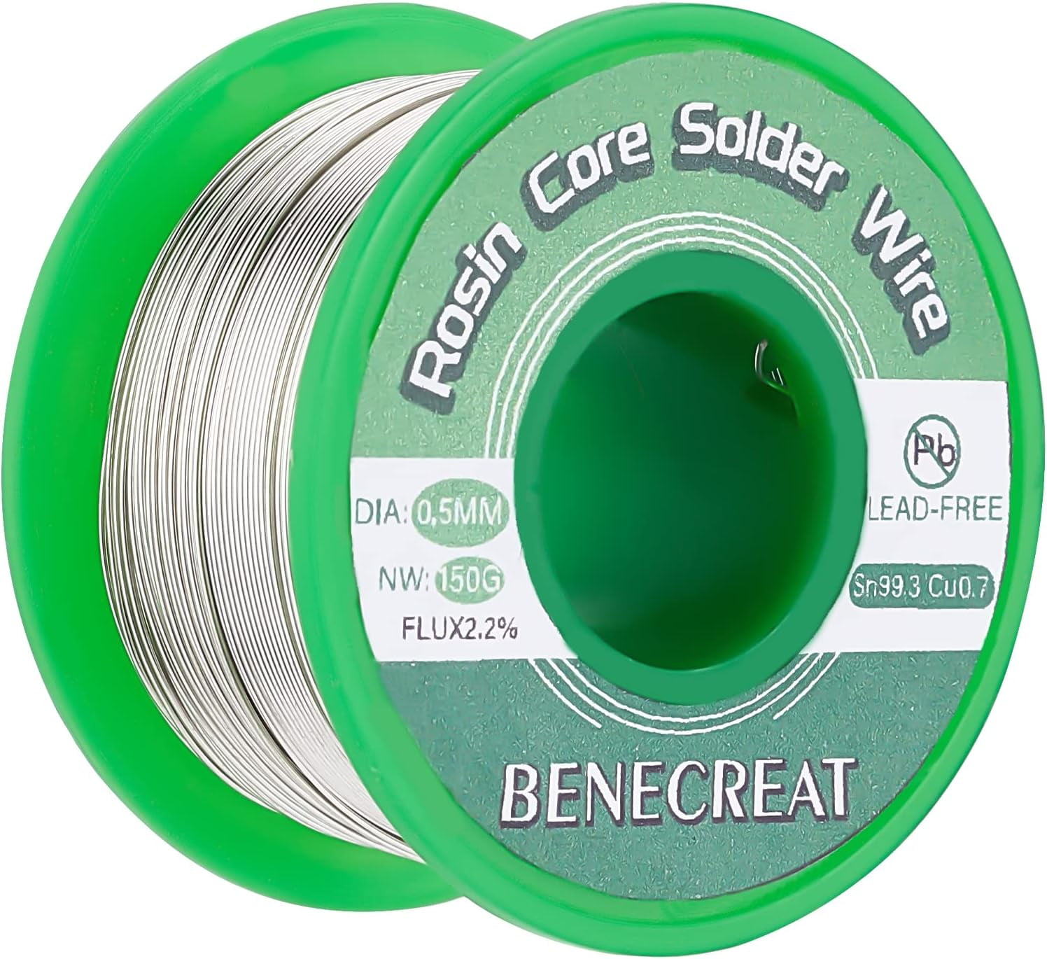 0.5mm 150g Solder Wire 328Ft Rosin Core Solder Wire Electrical Soldering Wire for DIY Repair