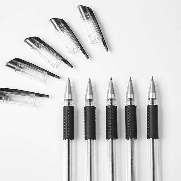 0.5mm Black Bullet Tip Gel Pen