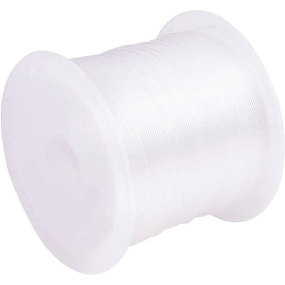 0.5mm Clear Fishing Line Invisible Nylon Thread Jewelry String Wire Beading Cords String for Christmas Party Decor Seed Beads Jewelry Bracelet Making 20 Yards