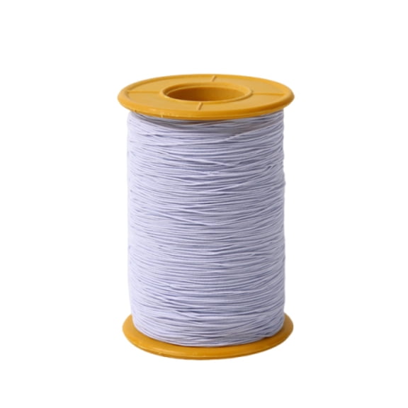 0.5mm Elastic Sewing Thread for Sewing Machine,1100 Yards Black and White Elastic Thread for Smocking, Shirring, Gathering, Stretchy Strings for Bracelets
