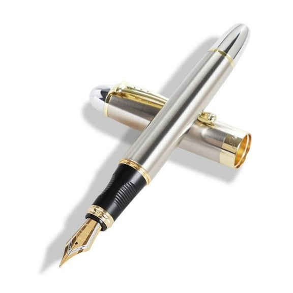Smooth Writing Pen Metal Business Pen 0.5mm Fountain Pen Calligraphy Pen Stationery Pen Gift Pen for Student Teacher