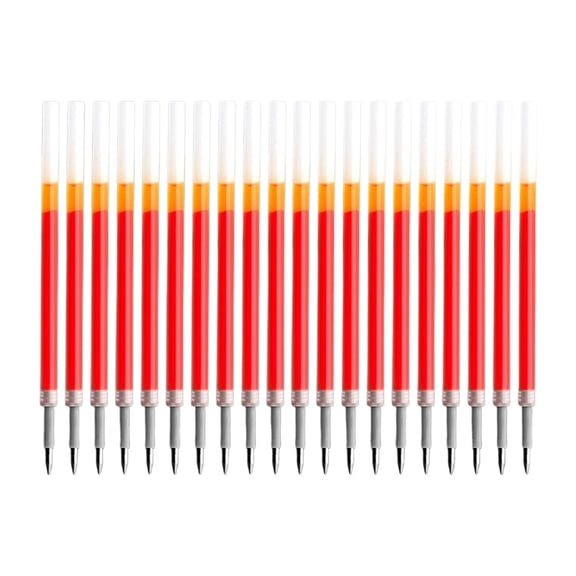0.5mm Gel Pen Refill 20 Pack Click Pen Refill Cartridge for Retractable Pens Black Blue Red Ink Replacement Refills for Smooth Writing
