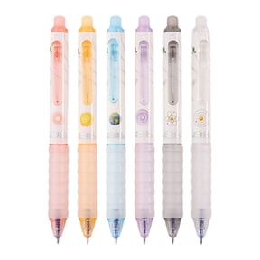 0.5mm Heat Erasable Retractable Gel Pen With Planet Design, Friction Eraser Ballpoint Pen For Smooth Writing, For Home Office, Blue Ink