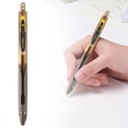 thumbnail image 1 of 0.5mm Retractable Gel Pen, 1 Pc Black Ink Pen, Quick-Dry Ink Fine Point Click Pen, Smooth Writing Ballpoint Pen for Exam Prep, Journaling, Note-Taking, Office Work and Daily General Use, 1 of 7