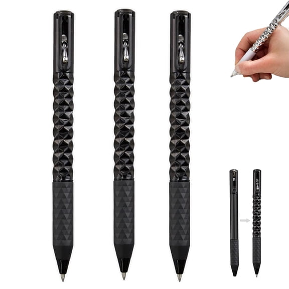 0.5mm Retractable Metal Geometric Pen, Shape Shifting Switch Pen for Writing and Drawing
