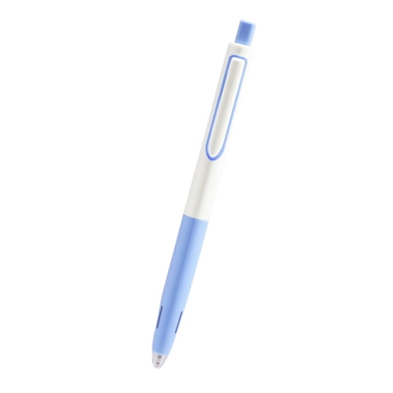 0.5mm Space Capsule Silent Retractable Gel Pen, Fast Drying Quick Dry Black Ink Pen For Smooth Writing, Minimalist Office Stationery, Phantom Blue (Multicolor, 15*1)