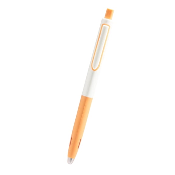 0.5mm Space Capsule Silent Retractable Gel Pen, Fast Drying Quick Dry Black Ink Pen For Smooth Writing, Minimalist Office Stationery, Sunset Orange (Multicolor, 15*1)