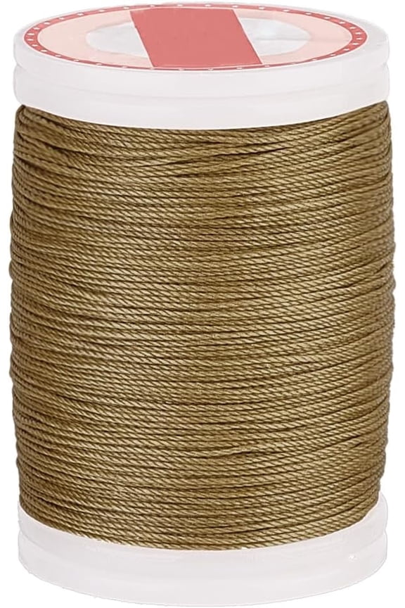 0.5mm Waxed Polyester Cord String for Crafts 131 Yards Waxed Cord String Round Wax String Rolls for Beads Jewelry Making Bracelet Necklace Weaving Dark Goldenrod