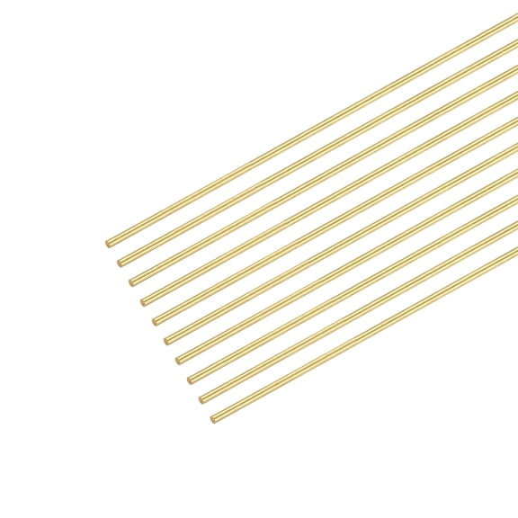 0.5mm x 400mm,Brass Round Wire,Assorted Half Hard Wire for Jewelry Making,10Pack