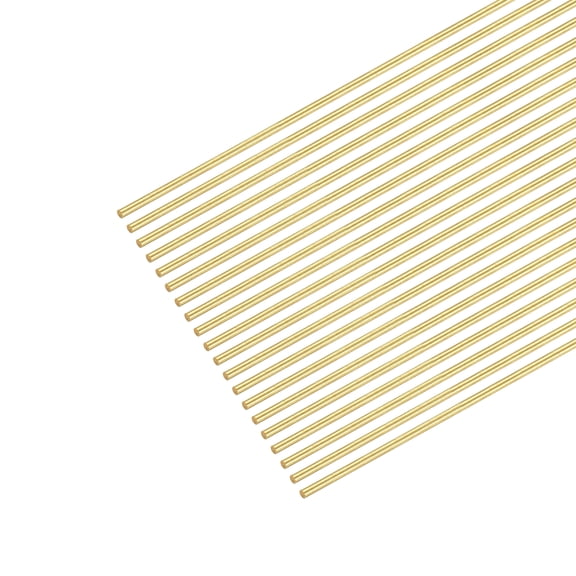 0.5mm x 400mm,Brass Round Wire,Assorted Half Hard Wire for Jewelry Making,20Pack